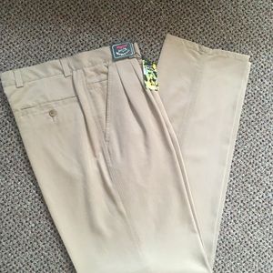 Paul & Shark yachting pants beige 32 waist made in Italy pleated 07